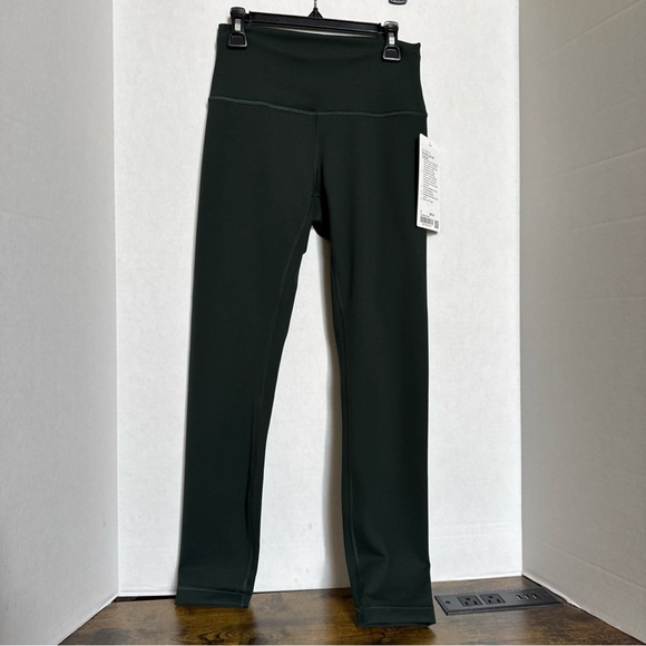 lululemon athletica Pants - Lululemon  Wunder Train HR Tight 25” Rainforest Green RNFG Size 6 NEW NWT